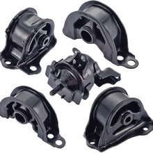 ENA Engine Motor Transmission Mount Set of 5 Compatible with 1996 1997 1998 1999 2000 Honda Civic 1.6L Front Rear