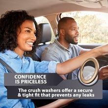 15pcs Oil Drain Plug Crush Washer Gasket Seal – 14mm Replacement for Hyundai/Kia - OEM 21513-23001 Fits Most Popular Models 2001-2022 by AUTOMAJOR