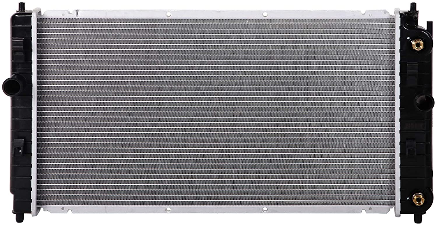 Lynol Cooling System Complete Aluminum Radiator Direct Replacement Compatible With 2004-2005 Malibu Classic 2002-2004 Oldsmobile Alero 2002-2005 Grand Am L4 2.2L With TOC On Passenger Side Only