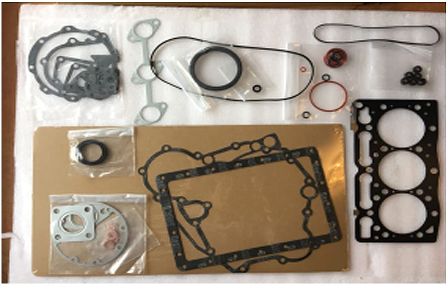 for Kubota D1005 Rebuild Overhaul crankshaft Connecting Rod Bearing + Complete Gasket kit