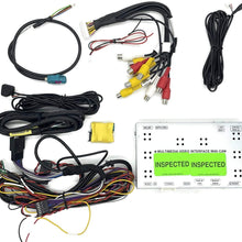 Ensight Auto Integrated Reverse Camera Viewing System for 2014-2017 Mercedes Benz SLK (On Each end of CD Slot/OEM Style Lip Mount)