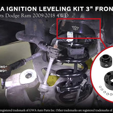 AA Ignition Leveling Kit Front 3 Inches, 2 Inches Rear - Compatible with Dodge Ram 1500 2009-2018 4WD 4x4 - Truck 3" Strut Lift Spacer Set Front 2" Rear -Forged Aircraft Billet Aluminum Construction