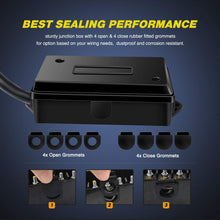 Nilight Heavy Duty 7 Way Inline Trailer Plug with 7 Gang Junction Box - 8 Feet, Trailer Connector Cable Wiring Harness with Weatherproof Junction Box Suitable for RV Automotives Cars,2 Years Warranty