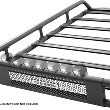 Go Rhino 5936055T SRM600 Textured Black Universal Flat Rack with Basket - 55 Inch Length