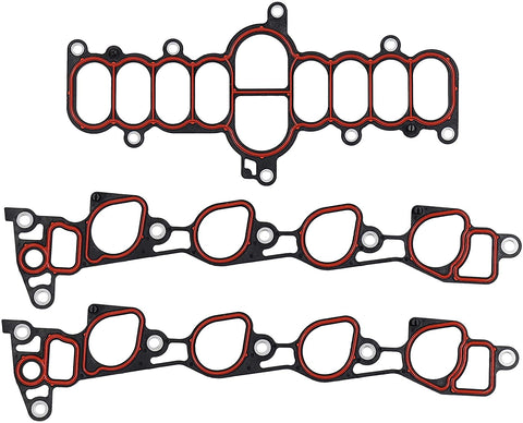 DNJ IG4160 Intake Gasket for 1997-1999 / Ford, Lincoln/E-150 Econoline, E-350 Econoline, Expedition, F-150, F-250, F-350 Super Duty, Navigator / 4.6L, 5.4L / SOHC / V8 / 16V / VIN 6, VIN L, VIN W