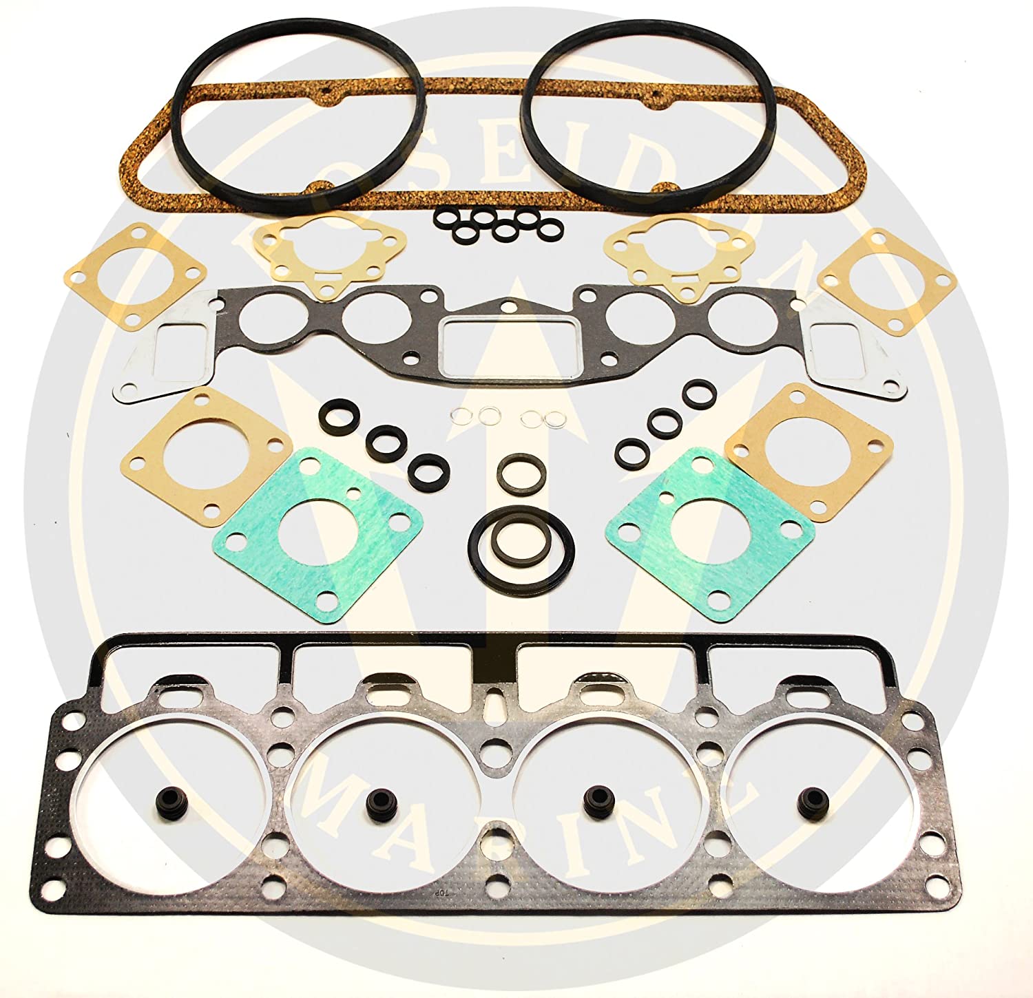 Poseidon Marine Head Gasket Set for Volvo Penta AQ115A AQ130A AQ130C MB20B RO : 876356 875401 18-2980