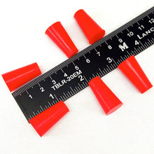 25 Piece 3/8" X 9/16" High Temp Silicone Rubber Tapered Plug Kit Powder Coating Custom Painting Supplies
