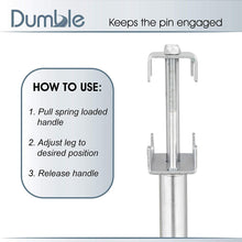 Dumble Fifth Wheel Landing Gear Pin RV Leg Pins 2pk - Camper Travel Trailer RV Landing Pins 5th Wheel Landing Gear Pin