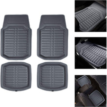 FH Group Tray Style Car Mats F14409REDBLACK Deep Tray All Weather Floor Mats, 4 Piece