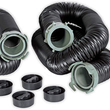 Duraflex Sewer Hose; Vortex; 20 Foot Over All Extended Length; Each 10 Foot Hose Collapses to 39 Inch