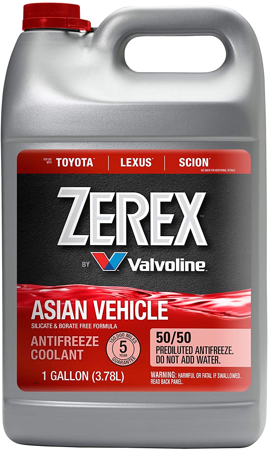 Valvoline - 861398 Zerex Asian Vehicle Blue Silicate and Borate Free 50/50 Prediluted Ready-to-Use Antifreeze/Coolant 1 GA