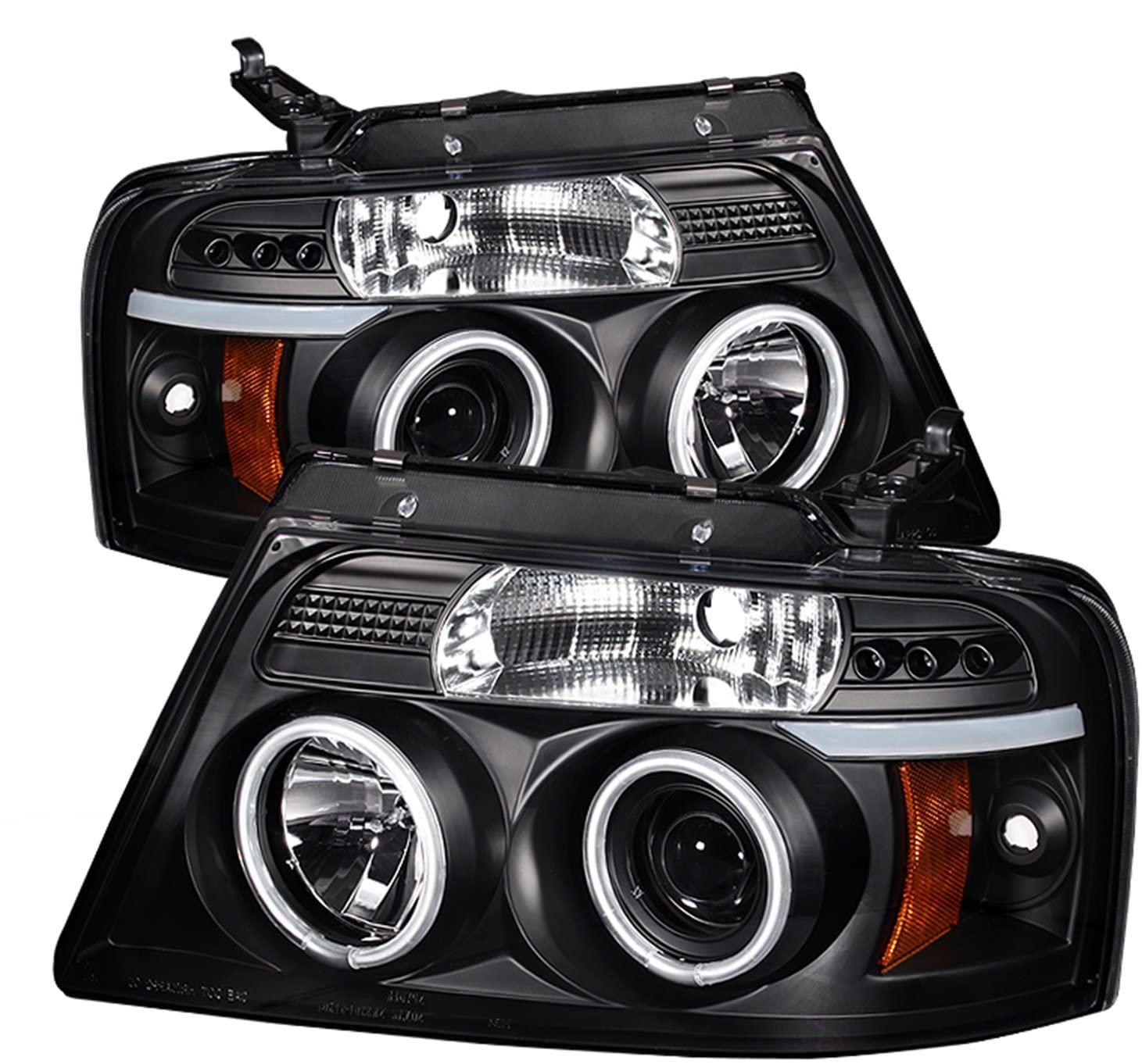 Spyder Auto 5030085 CCFL Halo Projector Headlights Black/Clear