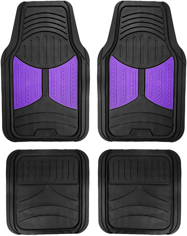 FH Group F11313GRAY Rubber Floor Mat (Gray Full Set Trim to Fit Mats)