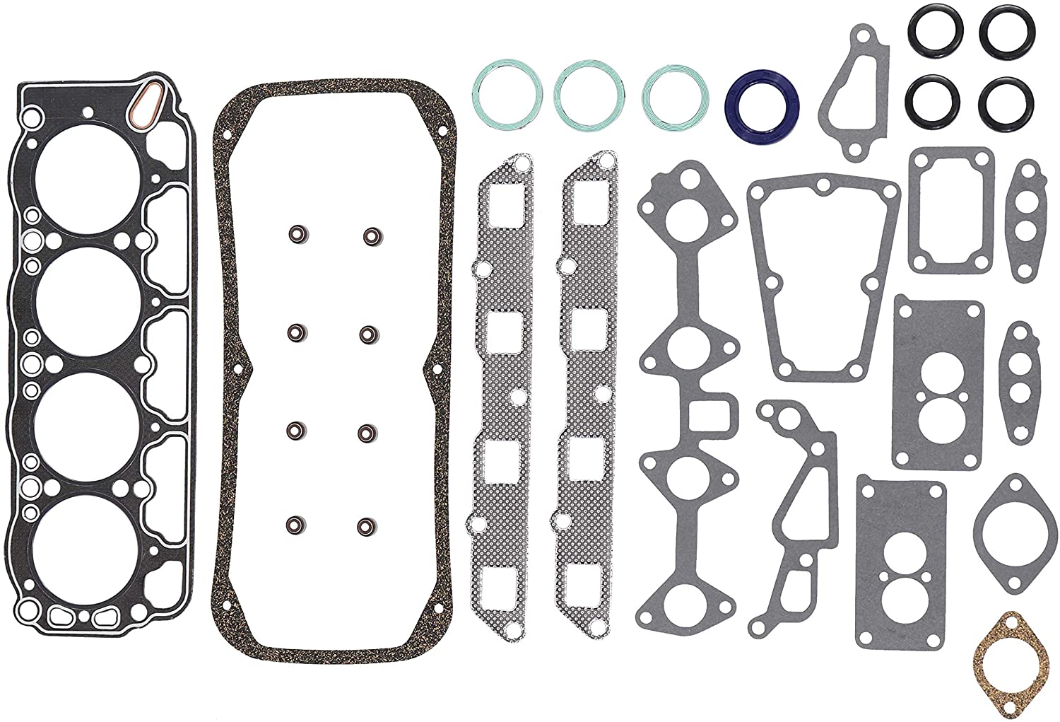 DNJ HGS910 Graphite Head Gasket Set for 1971-1980 / Toyota/Corolla / 1.6L, 1.8L / OHV / L4 / 8V / 1588cc, 1770cc, 97cid / 2T, 2TC, 3TC