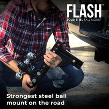 Fastway Flash Solid Steel 49-00-5900 Adjustable Steel Ball Mount with 10 Inch Drop, 2 Inch Shank, and Chrome Plated Balls