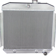 ZC5056 New 3 Rows All Aluminum Radiator Fit 1955-57 Chevrolet Bel Air 6CYL Core Support
