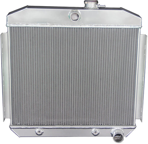 ZC5056 New 3 Rows All Aluminum Radiator Fit 1955-57 Chevrolet Bel Air 6CYL Core Support