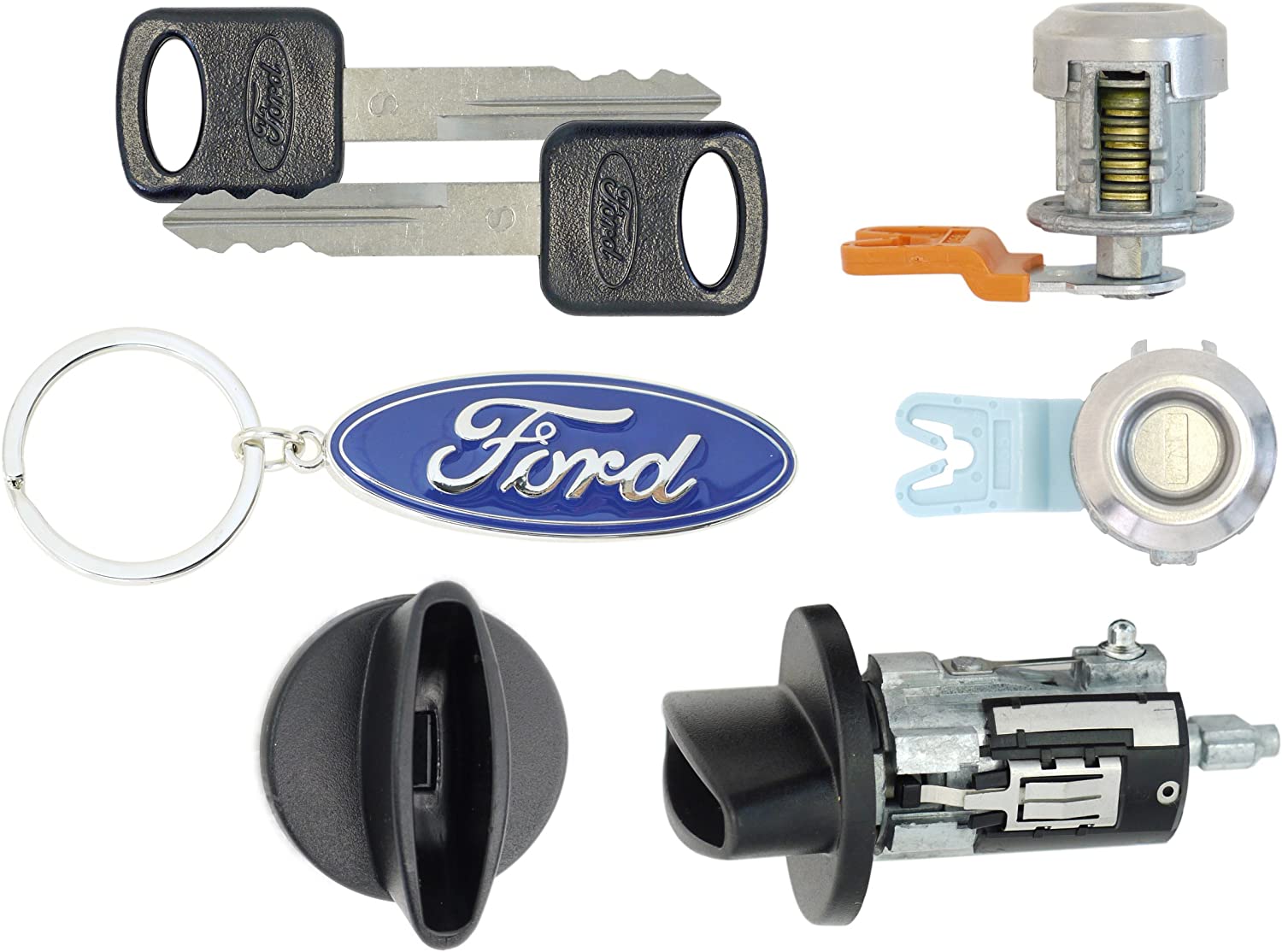 F250 SuperDuty 2000 Pick Up - Ignition Cylinder & 2 Door Locks w/Keys