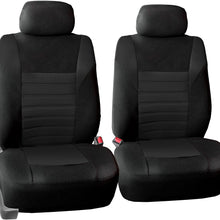 TLH 3D Air Mesh Fabric Front Set Seat Covers, Removable Headrests & Airbag Compatible, Yellow Color- Universal Fit for Cars, auto, Trucks, SUV