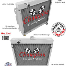 Champion Cooling, 3 Row All Aluminum Radiator for Plymouth Dodge Cars, CC526