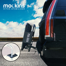 Mockins Hitch Mount Cargo Carrier Anti Rattle Hitch Tightener | The Hitch Stabilizer for 2" & 1.25" Hitches is Constructed from Heavy Duty Steel with Rust Free Coating