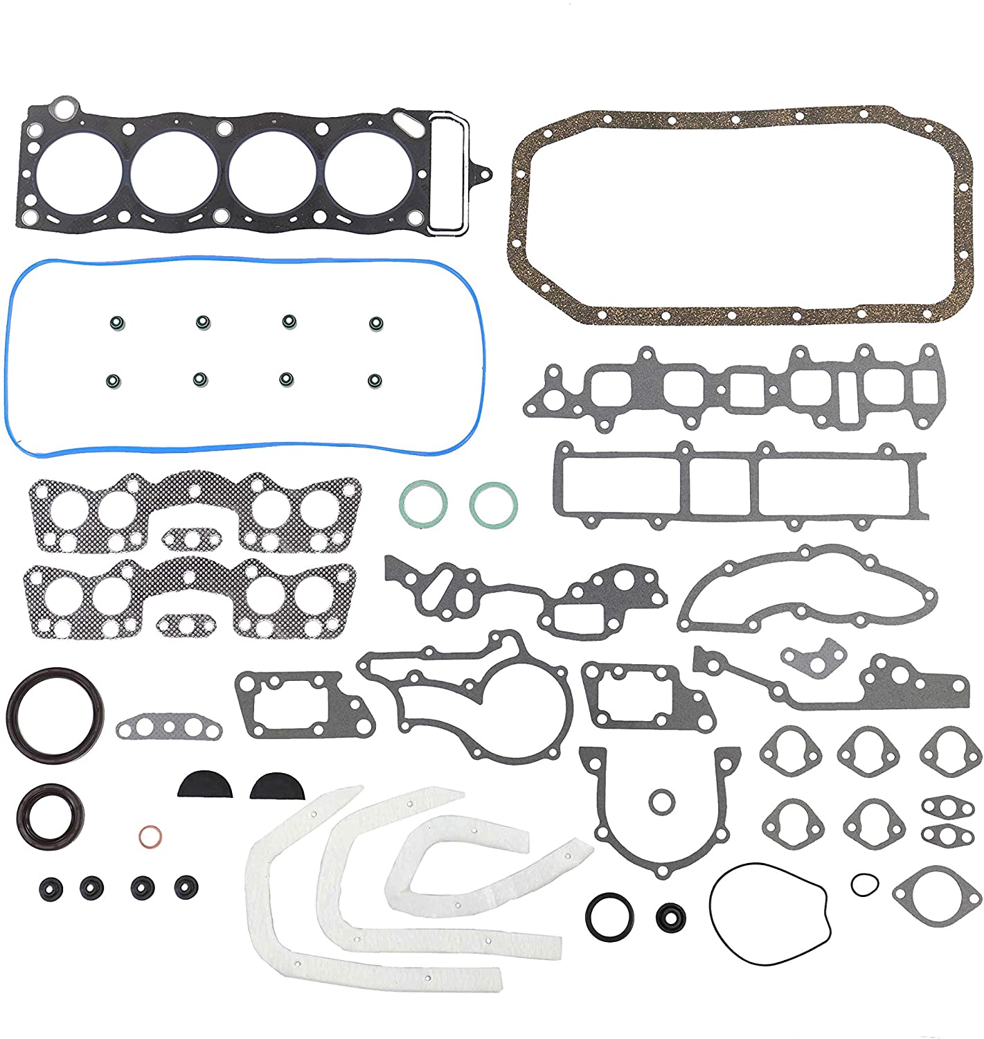 DNJ Full Gasket/Sealing Set FGS9004 For 81-82 Toyota/Celica, Corona, Pickup 2.4L L4 SOHC Naturally Aspirated designation 22R