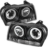 Spyder 5009173 Chrysler 300 05-08 Projector Headlights - CCFL Halo - LED (Replaceable LEDs) - Chrome - High H1 (Included) - Low 9006 (Not Included)