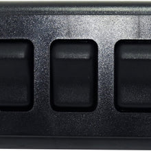 American Technology Components Triple SPST On-Off Switch with Bezel, 12-Volt, for RV, Trailer, Camper (White)