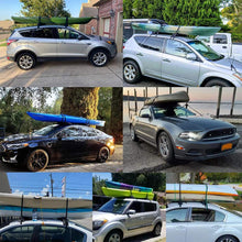 HUWENJUN123 2 Pairs Universal Kayak Roof Rack Car Roof Top Carrier for Canoe, SUP, Kayaks, Surfboard and Ski Board Rooftop Mount on SUV, Car and Truck