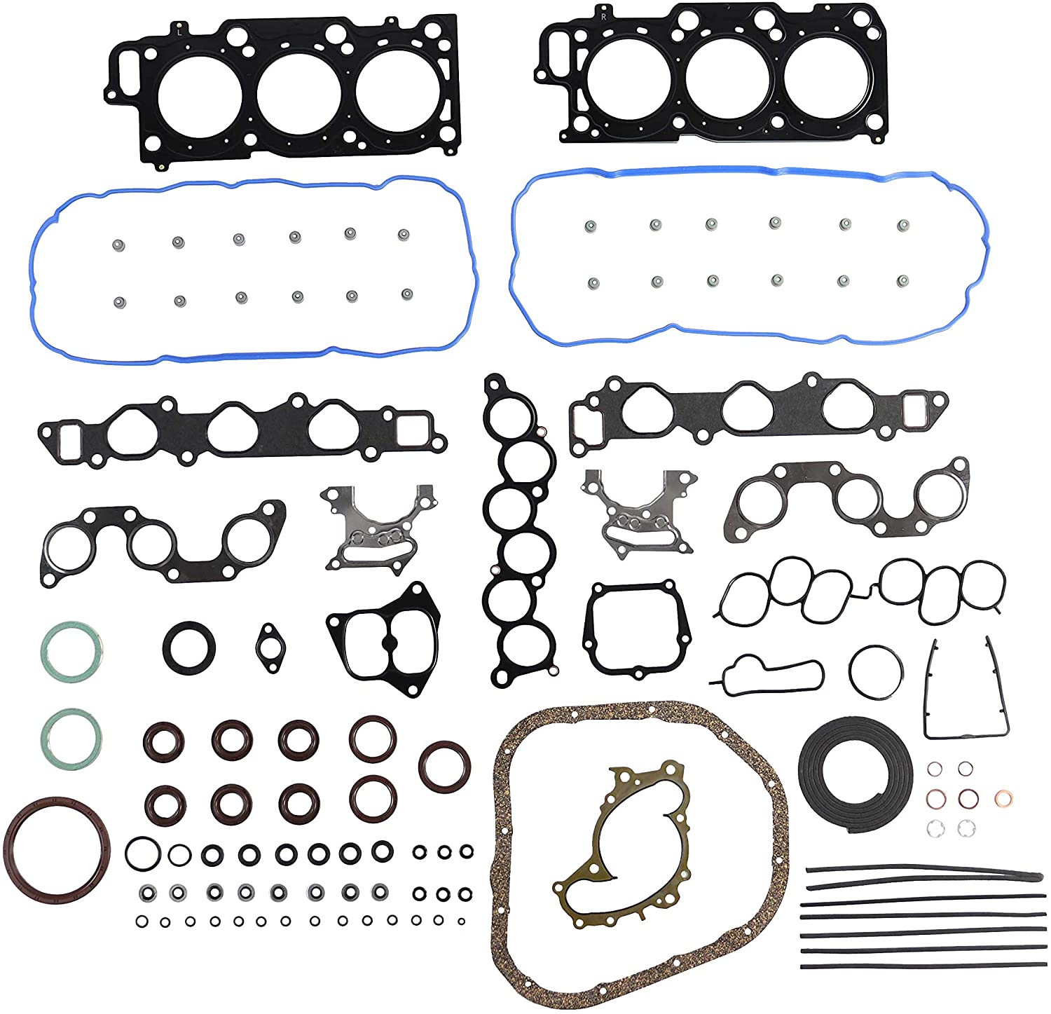 DNJ FGS9063 Graphite Full Gasket Sealing Set/For 1999-2006/ Lexus, Toyota/ 3.0L/ V6/ 24V/ DOHC/ 1MZFE
