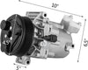 Happybuy 92600-CJ60B CO 11155C Universal air conditioner AC compressor for Tiida Versa 07-15 1.6L 1.8L