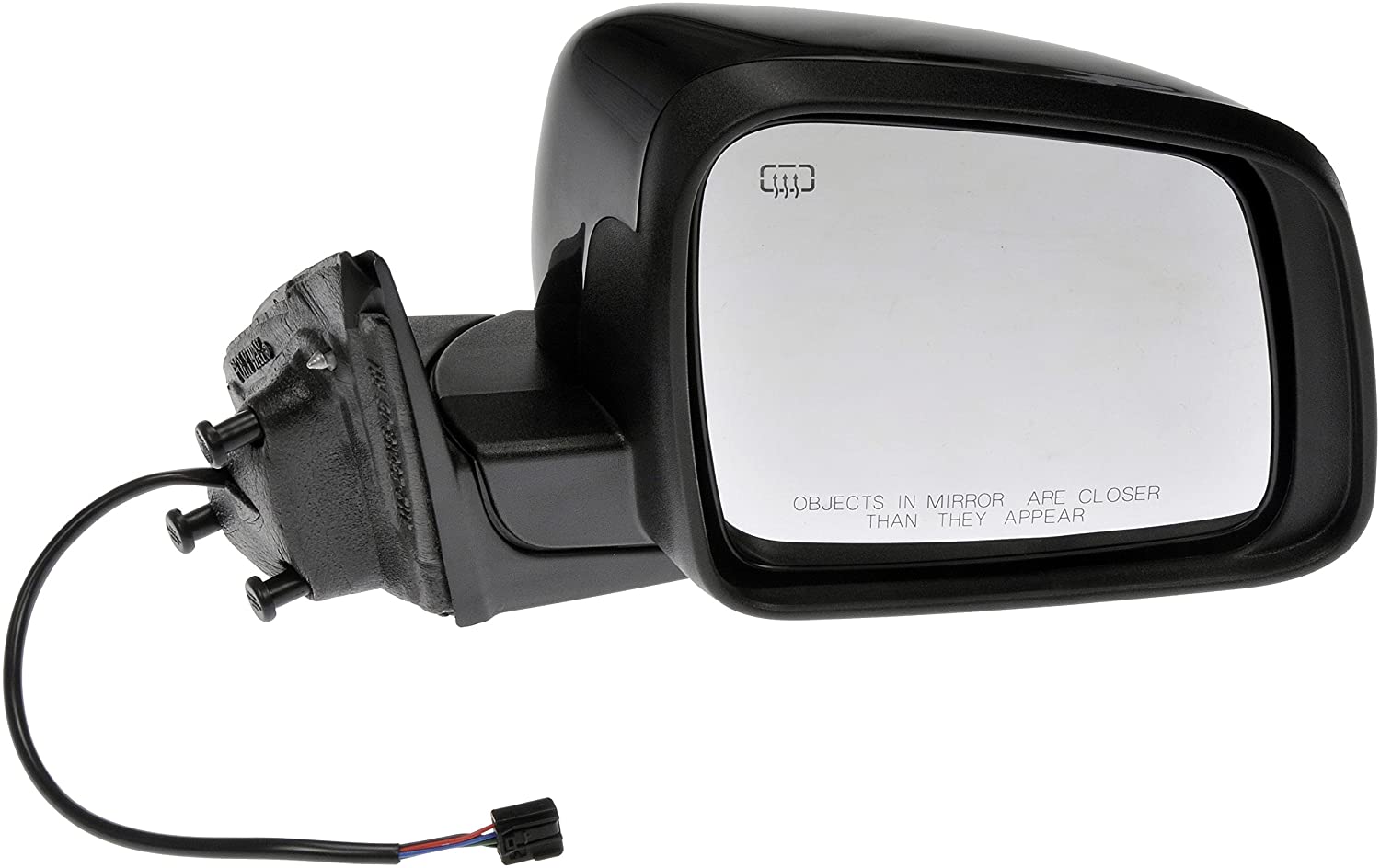 Dorman 955-1973 Passenger Side Power Door Mirror - Heated/Folding for Select Jeep Models, Black