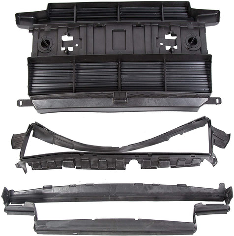 ECOTRIC Front Assembly Radiator Control Grille Shutter w/o Actuator Compatible With Ford Escape 2013-2016 1.6L 2.0L 2.5L Replacement For CJ5Z-8475-A