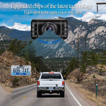 LeeKooLuu HD 720P Car Backup Camera with Smart Switch Hitch Rear View Camera Front View Camera IP69 Waterproof Super Night Vision with Grid Lines DIY Setting