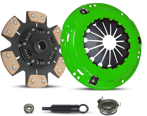Clutch Kit works with Rav-4 Corolla Camry Solara Tc Base Xrs Awd S Xr Le Se Sle Sport Ce Le Xle Limited L 2002-2011 2.4L l4 3.0L V6 Gas Dohc Naturally Aspirated (6-Puck Disc Stage 3)