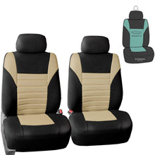 TLH Premium 3D Air Mesh Seat Covers Front Set, Airbag Compatible, Burgundy Color w/Air Freshener