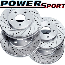 Fit 2004-2017 Nissan Quest PowerSport Full Kit Drill/Slot Brake Rotors Kit