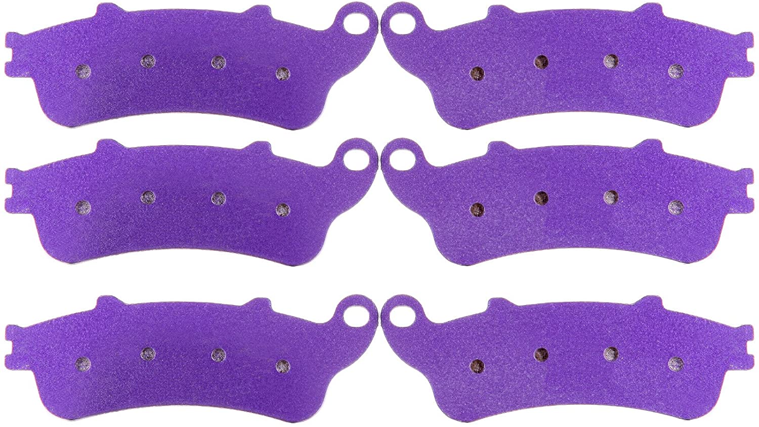 ECCPP FA261 Brake Pads Front and Rear Carbon Fiber Replacement Brake Pads Kits Fit for 1996 1997 1998 1999 2000 2001 2002 2003 2004 2005 2006 2007 2008 2009 2010 Honda