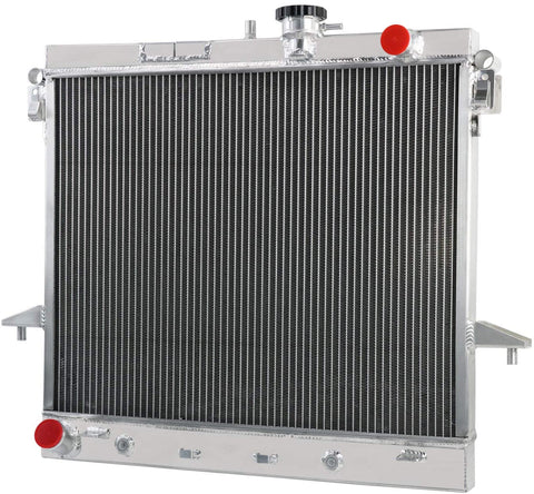 ALLOYWORKS 2 Row All Aluminum Radiator Replacement For 2009-2012 GMC Canyon / 2009-2012 Chevy Colorado / 2006-2010 Hummer H3 H3T 2.8L 2.9L 3.5L 3.7L 5.3L