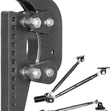 GENY GH-1403 2" Class V, 16K; Bolt on Weight Distribution Head, Torsion Hitch, Drop,w/stabilizer kit, 15.5" Drop