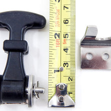 4 Piece Kit Rubber T Handle Latch Catch Hold-Down 2.5 Inch Mini Easy Grip Draw Stainless Steel Brackets Hardware Replacement 2 1/2 Compartment Trailer Tool Box RV Battery Box Tiedown Rust Free