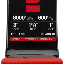 bROK Products 32956 Ball Mount 2"x3"Drop, 1" Ball, Black Powdercoat
