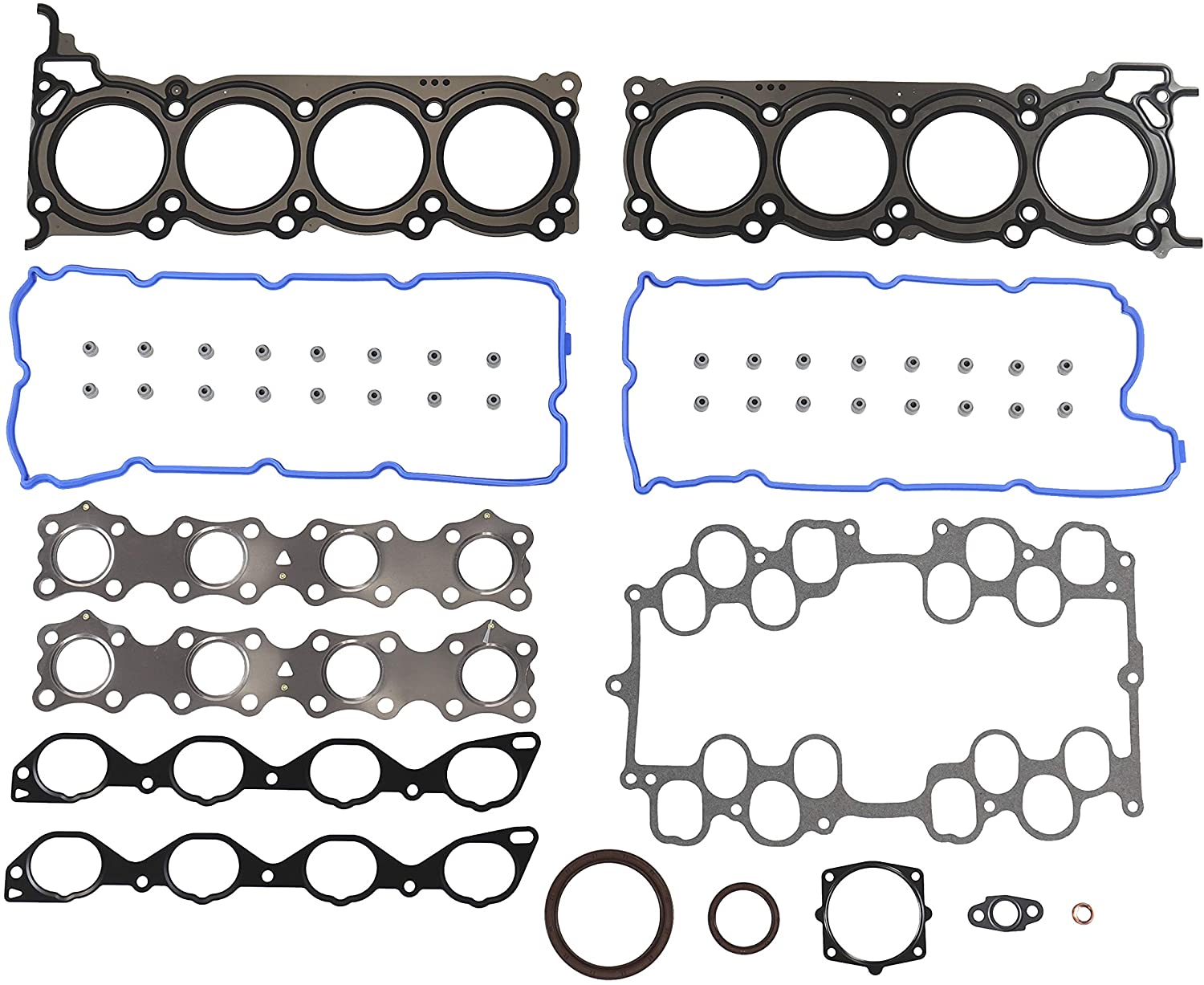 DNJ Full Gasket/Sealing Set FGS6047 For 02-10 Infiniti / M45, FX45, Q45 4.5L V8 DOHC Naturally Aspirated designation VK45DE