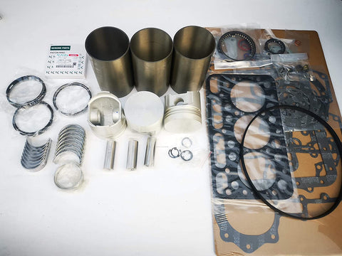 for KUBOTA D1102 Rebuild Overhaul Piston Ring Liner Cylinder Gasket kit Bearing Set