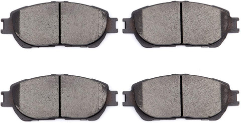 Scitoo Ceramic Discs Brake Pads, 4pcs Front Brake Pads Brakes Kits fit 02-03 Lexus ES300,04-06 Lexus ES330,05-07 Toyota Avalon,05-06 Toyota Camry,04-10 Toyota Sienna,04-08 Toyota Solara,Toyota Tacoma