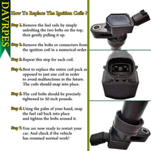 DAVRPES 4Pcs/Pack 30520-R40-007 Ignition Coils Pack For 2008-2015 Honda Accord Civic CR-V Crosstour 2013-2018 Acura ILX 2.4L L4 5C1719|E1102|52-2074|IC692|30520-R40-007|C1662|610-50159|UF-602