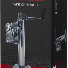 bROK Products 15936 Side Mount Top Wind Trailer Jack with Footplate - 1000 lb.