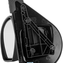 Dependable Direct Left Driver Side Textured Non-Heated Manual Folding Manual Operating Mirror for 07-13 Chevy Silverado. 2008-2014 GMC Sierra - Parts Link #: GM1320332