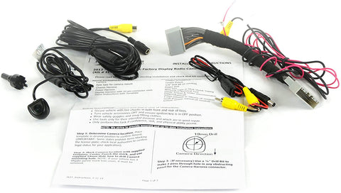 Brandmotion FLTW-7637 Rear Vision Camera for Select Honda and Acura Vehicles with Factory Display