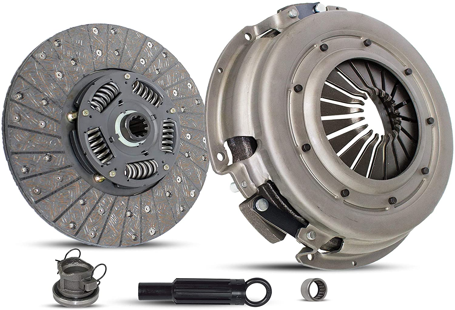Clutch Kit Works With Dodge Ram 1500-3500 B150 B1500-B3500 Laramie Sport St Base Standard Extended Cab Pickup 1994-2002 3.9L V6 5.2L V8 5.9L V8 GAS OHV Naturally Aspirated